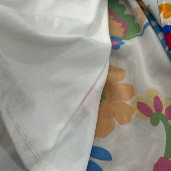 Flying Tomato Colorful Floral Tiered Midi Dress 3X Fully Lined Tie Straps - Picture 4 of 8